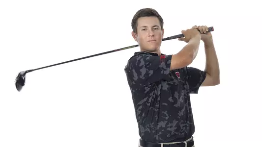 Portrait of Max Schwarz of the Wisconsin Badgers Men's Golf Team, Tuesday, Sept. 6, 2022 in Madison, Wis. (Photo by David Stluka/Wisconsin Athletic Communications)