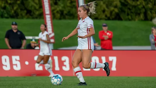 Rylee Howard dribbling