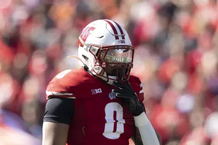 Wisconsin football running back Braelon Allen as The Wisconsin Badgers face Illinois during an NCAA football game October 1, 2022 in Madison, WI.Photo by Tom Lynn/Wisconsin Athletic Communications