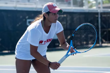 Anisha Apte stays focused during a match