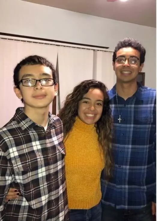 Estafania Zavala, DAT, Wisconsin sports medicine athletic trainer with her brothers