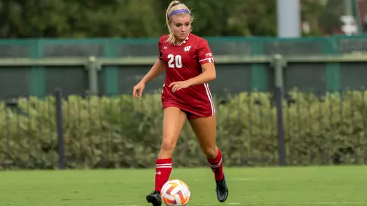 Rylee Howard dribbling