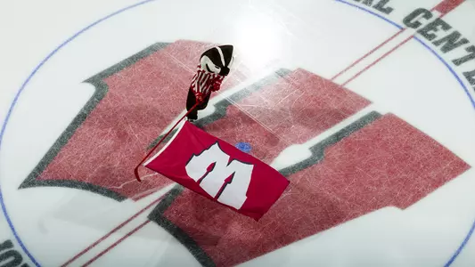 Wisconsin Badgers' before an NCAA menÃ?s hockey match against Army on Friday October 15, 2021 in Madison, Wisconsin.Photo by Tom Lynn/Wisconsin Athletic Communications