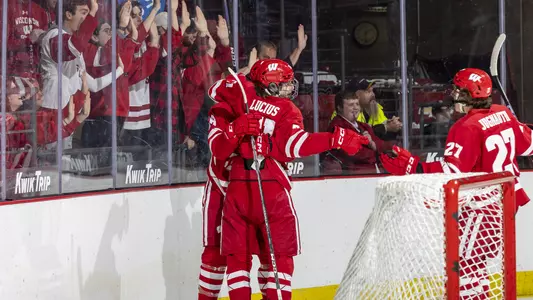 Wisconsin Badgers' Cruz Lucius (51) during an NCAA menÃ?s hockey match against Lakehead on Sunday October 2, 2022 in Madison, Wisconsin.Photo by Tom Lynn/Wisconsin Athletic Communications