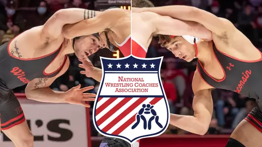 2022 NWCA All-Star Classic with NWCA logo and action photos of Austin Gomez and Dean Hamiti