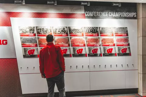 Wisconsin Badgers welcome the arrival of new Head Football Coach Luke Fickell and his family to Madison, Monday, Nov. 28, 2022 in Madison, Wis.