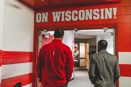 Wisconsin Badgers welcome the arrival of new Head Football Coach Luke Fickell and his family to Madison, Monday, Nov. 28, 2022 in Madison, Wis.