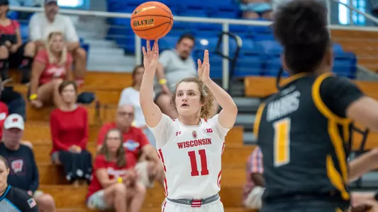 Maty Wilke shooting against VCU Nov. 26