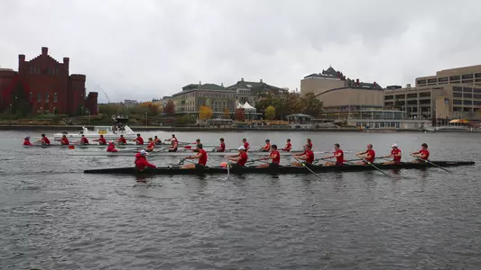 Eights on Lake Mendota in front of Memorial Union
