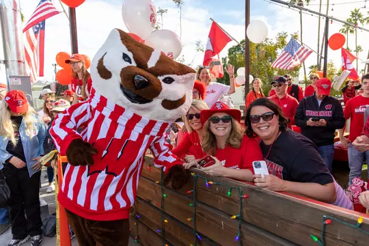 Wisconsin Badgers pep rally at the Loco Patron restaurant, Tuesday, Dec. 27, 2022, in Scottsdale, Arizona. (Photo by David Stluka/Wisconsin Athletic Communications)