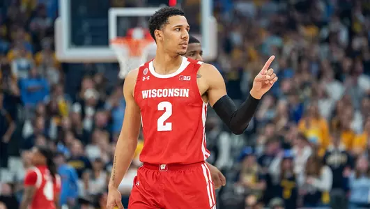 Jordan Davis during a basketball game at Marquette