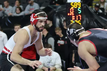 Eric Barnett wrestles at the 2022 Midlands Championships on Friday, Dec. 30, 2022 in Hoffman Estates, Illinois.