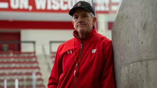 Mark Johnson at a practice