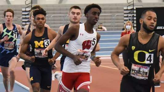 Abdullahi Hassan competes in the 800 meters.