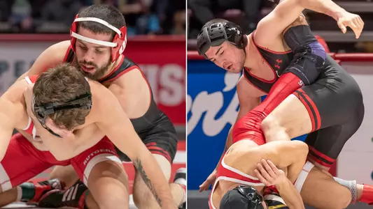 Eric Barnett and Austin Gomez, Wisconsin wrestling