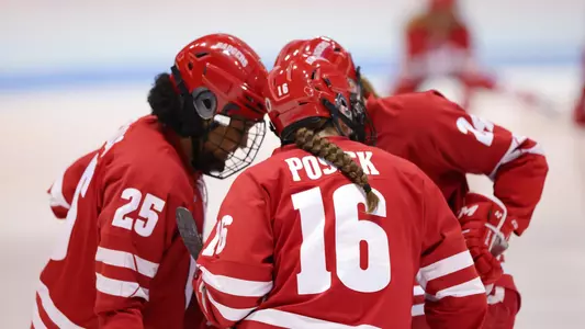 Badgers huddle up at the NCAA regional final
