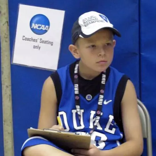 Brad Davison as a child