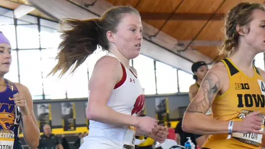 Erinn Hill competes in the mile