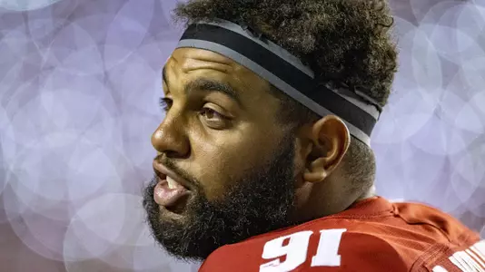 Bryson Williams during the Badgers' game vs. Army, Oct. 16, 2021