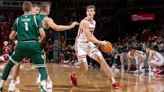 Markus Ilver during a game against Green Bay