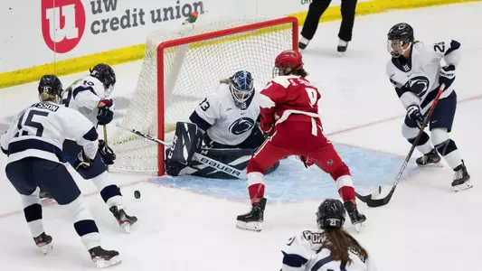 Wisconsin Badgers XXXX during an NCAA college womenâ??s hockey game against the Penn State Nittany Lions Friday, Oct. 4, 2019, in Madison, Wis. The Badgers won 7-0. (Photo by David Stluka/Wisconsin Athletic Communications)