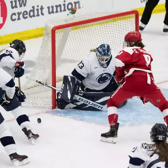 Wisconsin Badgers XXXX during an NCAA college womenâ??s hockey game against the Penn State Nittany Lions Friday, Oct. 4, 2019, in Madison, Wis. The Badgers won 7-0. (Photo by David Stluka/Wisconsin Athletic Communications)