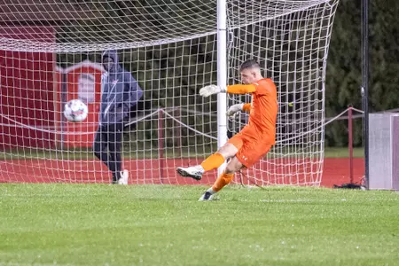Wisconsin goalkeeper Carter Abbott takes a goal kick