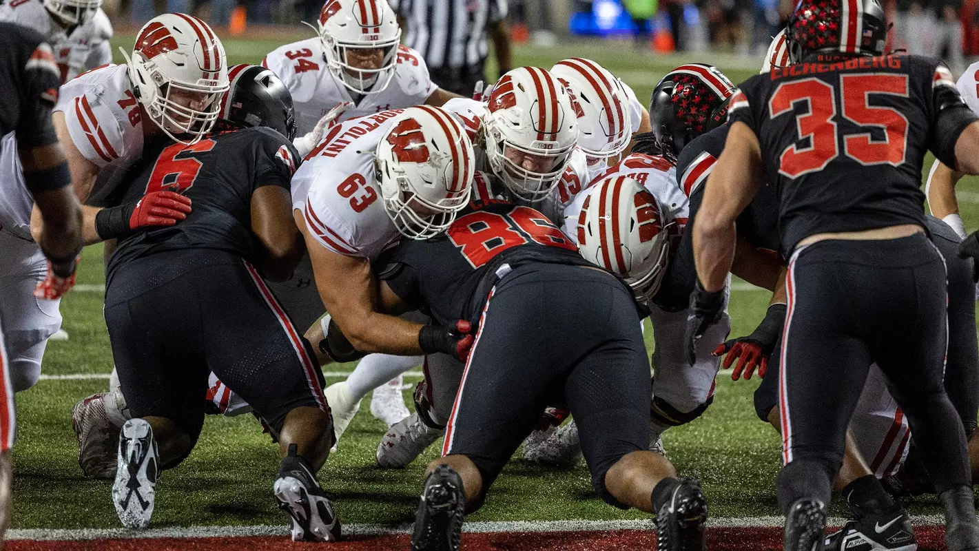 Wisconsin Badgers during an NCAA college football game against the Ohio State Buckeyes, Saturday, Sept. 24, 2022 in Columbus, Ohio. (Photo by David Stluka/Wisconsin Athletic Communications)