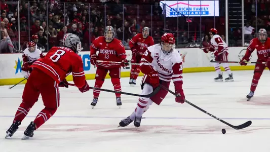 Ty Smilanic skates against Ohio State