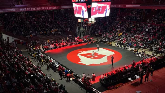 Wisconsin wrestling home dual vs. Iowa on Sunday, January 22, 2023 in Madison, Wisconsin in the UW Field House