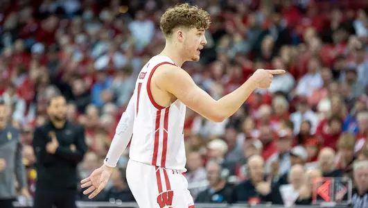 Max Klesmit during a game against Minnesota