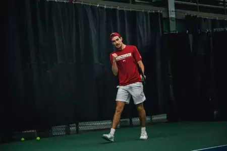 Jared Pratt celebrates vs. Princeton
