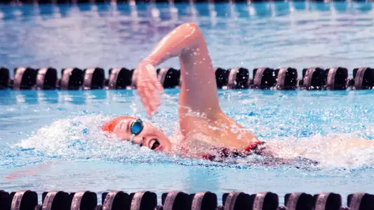 Paige McKenna competes in the 1000 free