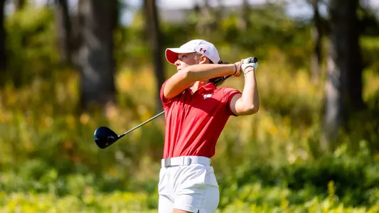 Kate Brody takes a swing at the 2023 Badger Invitational