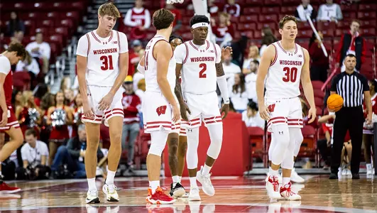 Wisconsin Badgers during the 2023 Red-White Scrimmage