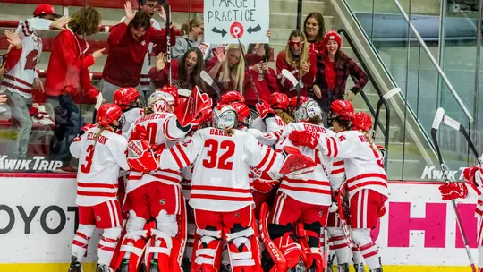 The Wisconsin Badgers women’s hockey team defeats Bemidji in the LaBahn Arena on October 20, 2023 at the University of Wisconsin-Madison (Photo by Taylor Wolfram / UW-Athletics