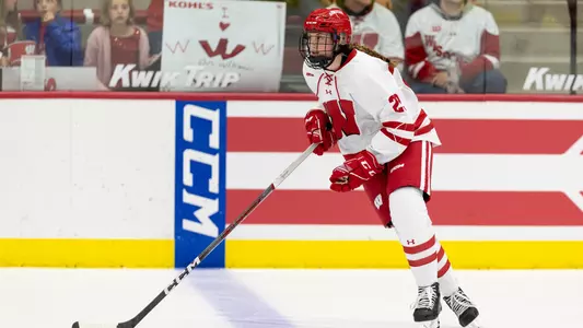 Laney Potter skates down ice