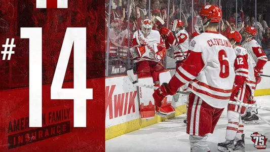 The Wisconsin men's hockey team enters the USHCO poll as the 14th best team in the nation.
