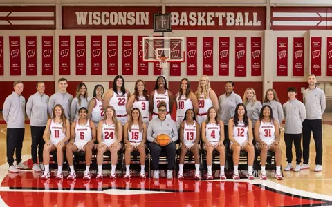 Wisconsin women's basketbal team photo