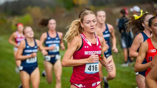 Leane Willemse competes at the 2023 Big Ten Championships in Madison (Oct. 27 2023)