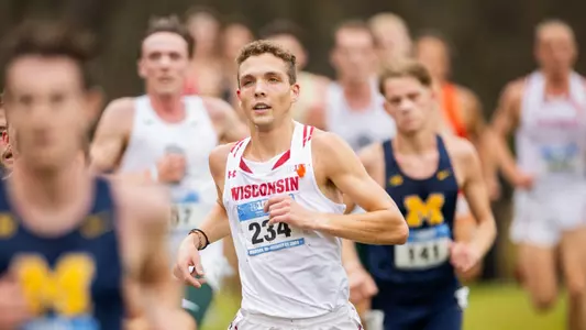 Rowen Ellenberg competes at the 2023 Big Ten Championships in Madison (Oct. 27 2023)