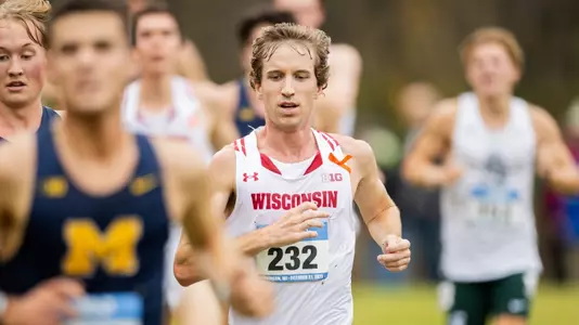 Sam Craig competes at the 2023 Big Ten Championships in Madison (Oct. 27 2023)