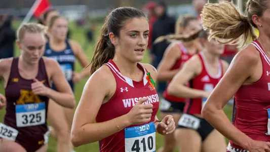 Maggie Munson competes at the 2023 Big Ten Championships in Madison (Oct. 27 2023)