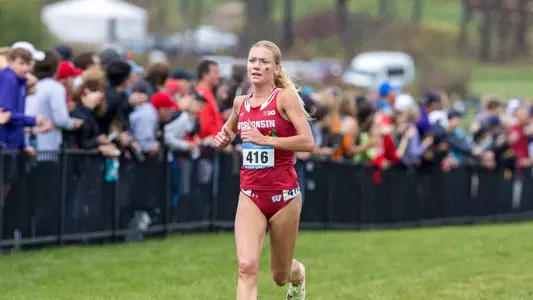 Leane Willemse competes at the 2023 Big Ten Championships in Madison (Oct. 27 2023)