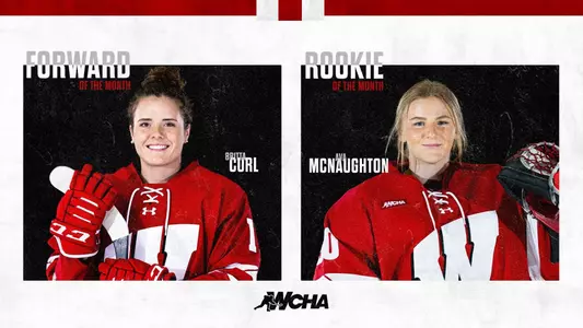 Britta Curl and Ava McNaughton monthly award