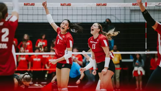 Sarah Franklin and CC Crawford celebrate