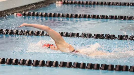 Abby Carlson competes in the freestyle