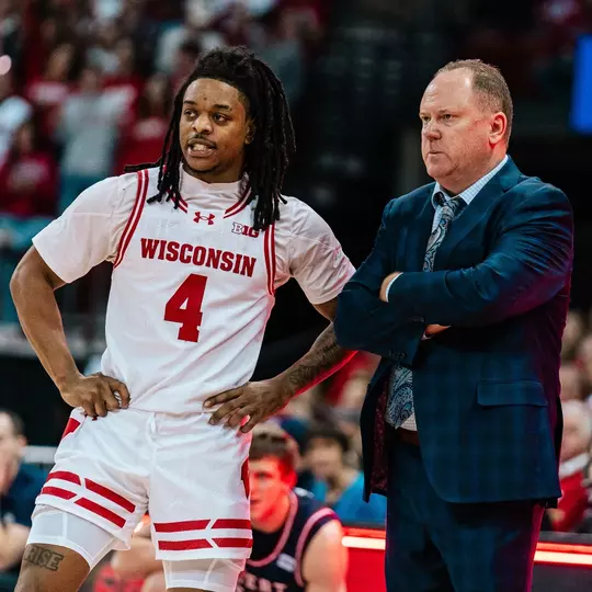 Kamari McGee and Greg Gard
