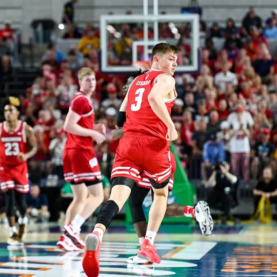 Connor Essegian (3) against Virginia