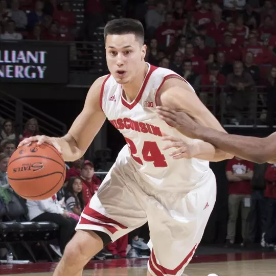 Bronson Koenig (24) against Western Illinois in 2015